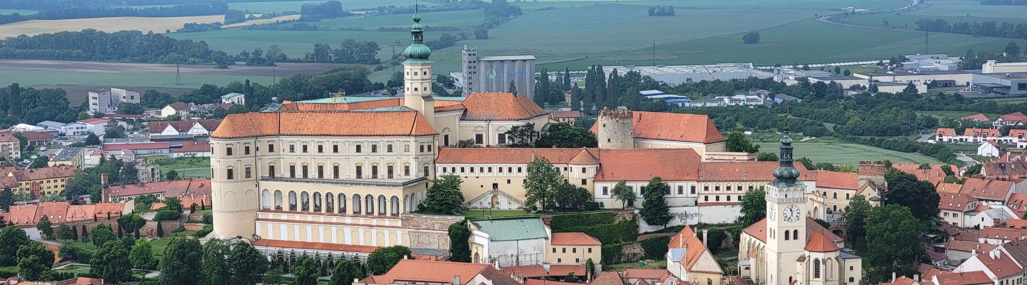 town Mikulov in Czech Republic